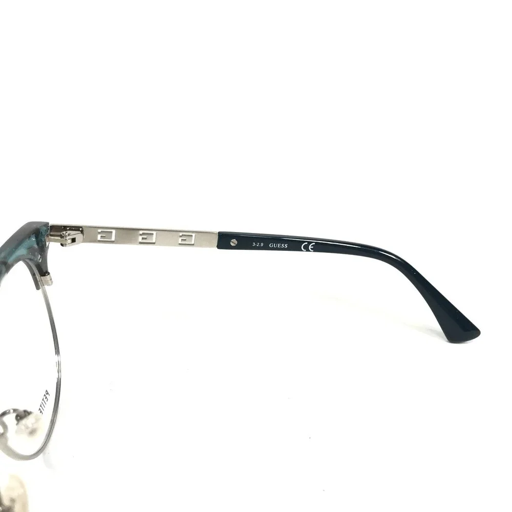 Guess Eyeglasses Frames GU2744 089 Black Blue Silver Silver Round 49-19-140